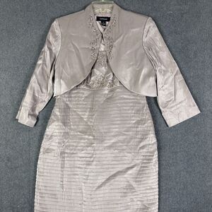 R&M Richards Women’s 6 Lace Sequin 2-Piece Jacket Dress Formal Evening Gown Set